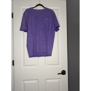 Under Armour Loose Heat Gear UA Tech Men's  T Shirt Large Purple Heathered